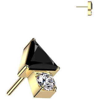 Titanium Top top triangle arrow zirconia Push-In