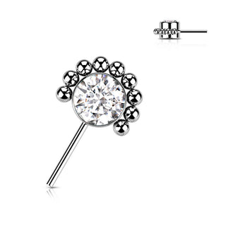 Titanium Top top zirconia or opal with beaded balls Push-In