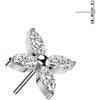 Titanium Top top flower marquise cut Push-In