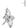 Titanium Top top flower zirconia marquise cut Push-In