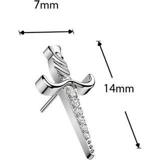 Titanium top dagger zirconia Push-In