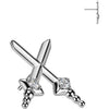 Titanium top dagger zirconia Push-In
