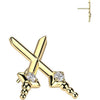 Titanium top dagger zirconia Push-In