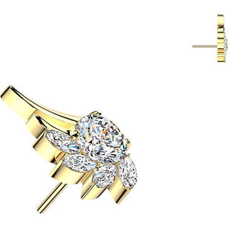 Titanium top angel wing zirconia Push-In