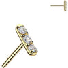 Titanium top bar zirconia Push-In