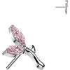 Titanium top flower zirconia Push-In