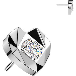 Titanium Top top heart zirconia Push-In
