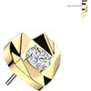 Titanium Top top heart zirconia Push-In