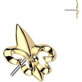 Titanium top fleur de lis Push-In