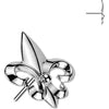 Titanium top fleur de lis Push-In