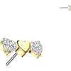 Titanium Top top hearts zirconia Push-In