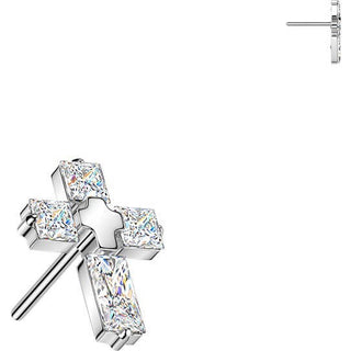 Titanium top cross zirconia Push-In