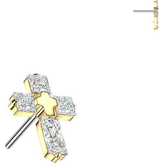 Titanium top cross zirconia Push-In