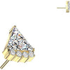 Titanium top triangle zirconia Push-In