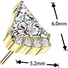 Titanium top triangle zirconia Push-In