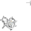 Titanium top heart zirconia Push-In