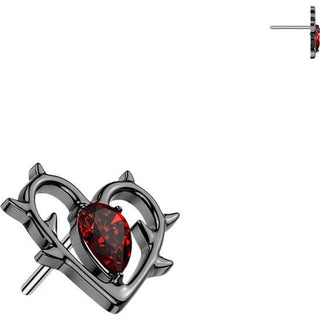 Titanium Top top heart zirconia Push-In