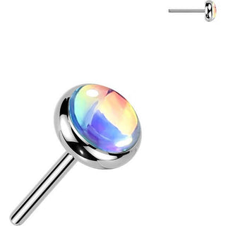 Titanium Top top iridescent stone Push-In