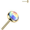 Titanium Top top iridescent stone Push-In
