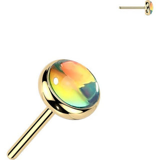 Titanium Top top iridescent stone Push-In