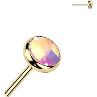 Titanium Top top iridescent stone Push-In