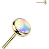 Titanium Top top iridescent stone Push-In
