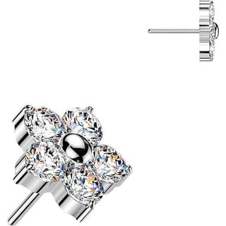 Titanium Top top 5 zirconia flower Push-In
