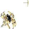 Titanium top spider with marquise zirconia Push-In