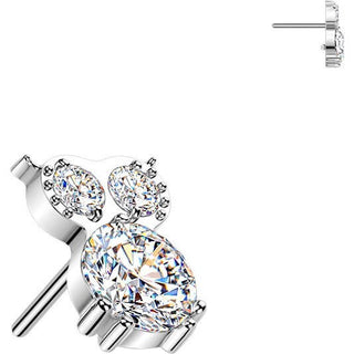 Titanium top zirconia owl Push-In