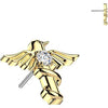 Titanium top bird and round zirconia Push-In