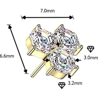 Titanium top trinity honeycomb zirconia Push-In