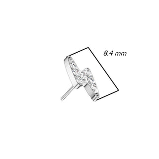 Titanium Top top lightning bolt zirconia Push-In