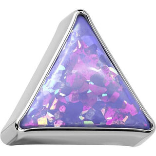 Titanium Top top triangle bezel setting opal Push-In