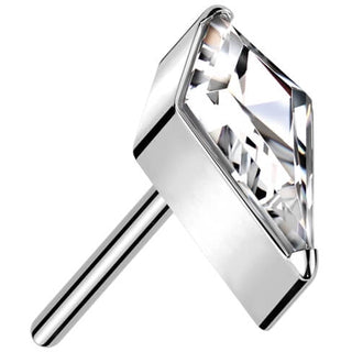 Titanium Top top diamond shaped opal zirconia Push-In