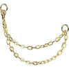 Titanium connector double chain with 2 O-rings