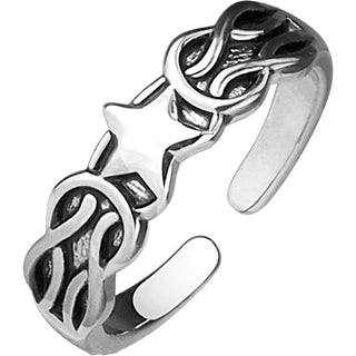 Finger Ring Toe Ring Mid-Ring Adjustable Star Center