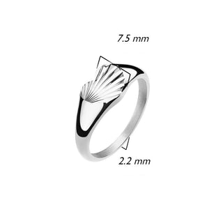 Finger Ring Heart Silver