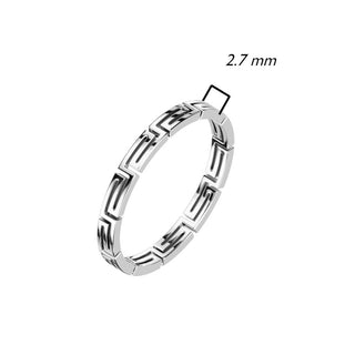 Finger Ring 316L Ring Maze Cut Out