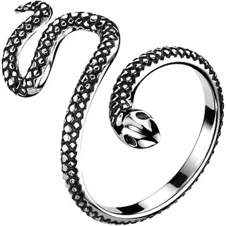 Finger Ring 316L Ring Antique Snake