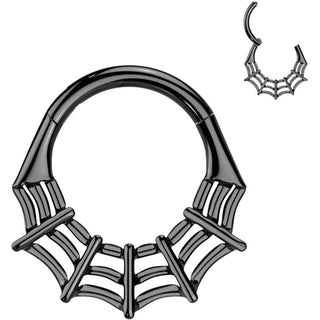 Titanium Ring spiderweb Segment