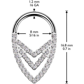 Titan Ring Dreifacher Chevron Segment 