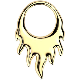 Titanium Ring flames Segment