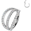 Titanium Ring triple layer zirconia Segment