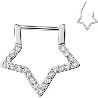 Titanium Ring star zirconia Segment