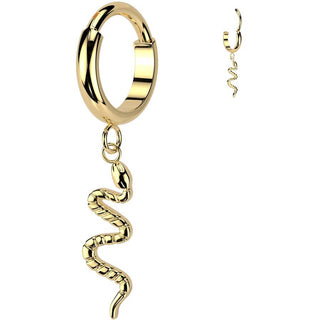 Titanium Ring snake dangle Segment