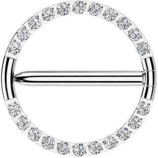 Titanium Nipple Piercing swinging ring Clicker
