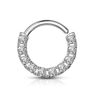 Silber 925 Ring Zirkonia Biegbar