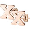 Stud Earring Letters A-Z Roségold