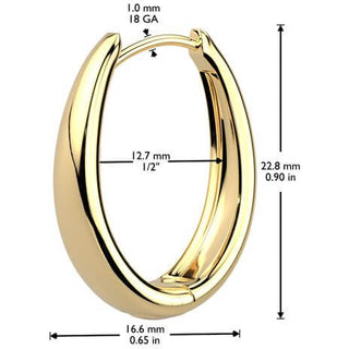 ovale Ohrringe Segment 