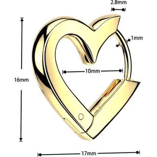 Heart Shaped 1 Pair, 3 s pairs
